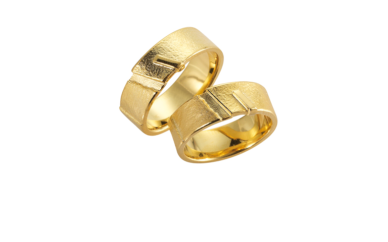 05097+05098-wedding rings, gold 750